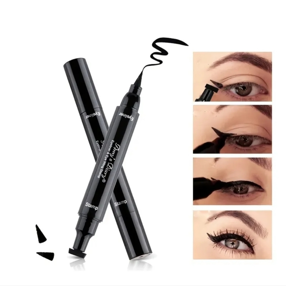 BNIB》Waterproof Double Sided Eyeliner 🐱 Stamp & Line Perfect Cat Eye EyeLiner